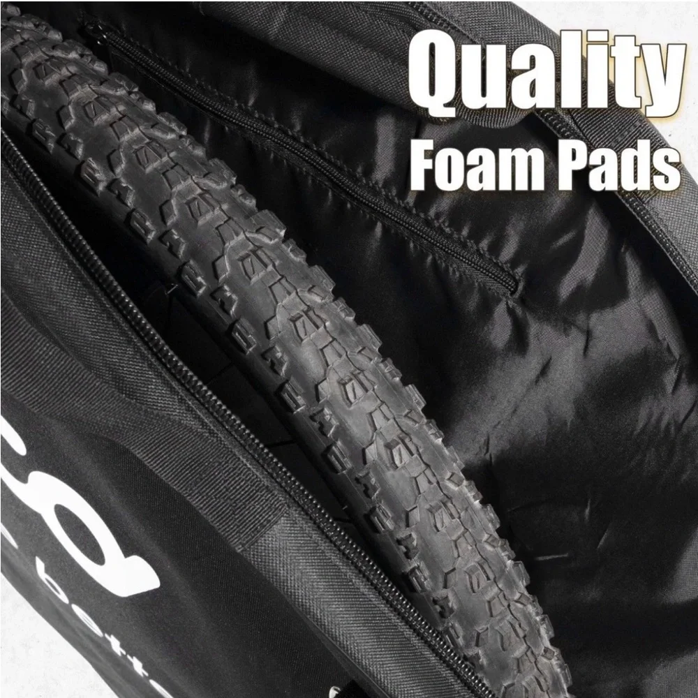 Black Round Wheel Carry Bag - Bike Travel Case